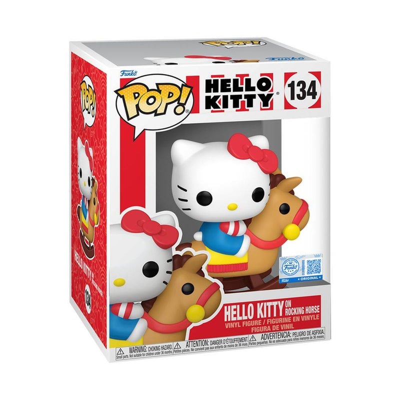 Funko POP! Premium Sanrio Hello Kitty and Friends Hello Kitty On Rocking Horse Vinyl Figure (11.4 cm) - Image 1